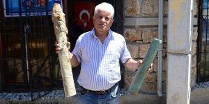 Eğitim için daldı top mermisi buldu