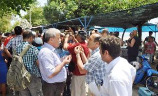 Balık çiftliğine halktan tepki