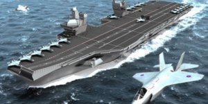 Queen Elizabeth, ilk savaş uçağının inişine hazırlanıyor