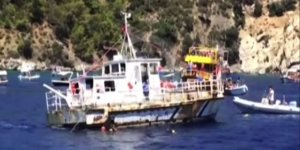 Denizcilik ve Kabotaj Bayramı'nda gemi batırıldı