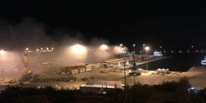 Bandırma'da limanda yangın