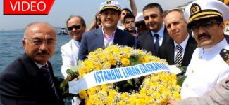 Deniz Şehitleri anısına denize çelenk bırakıldı