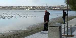 Silivri'de deniz suyu 25 metre çekildi