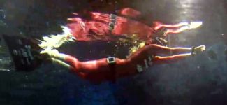 Şahika Ercümen köpekbalıkları ile yüzdü