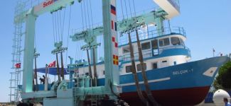 Sualtı arkeloji araştırma gemisi Selçuk-1 denize açıldı