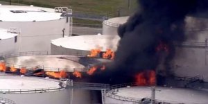 Teksas'ta rafineride yangın