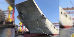 Donanmamızın gözbebeği TCG Anadolu suya kavuştu