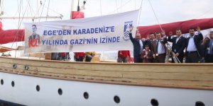 STS Bodrum okul gemisi Teos Marina’ya geliyor