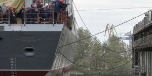 Rus korveti Gremyaşiy, denize açıldı