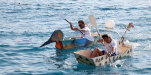 Göcek'te maket tekneler yarıştırıldı