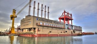 Yüzer santral Gazze yolcusu