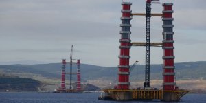 Çanakkale Köprüsü yükselmeye devam ediyor