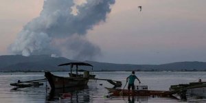 Patlayan yanardağın bulunduğu ada yerleşime kapatılacak