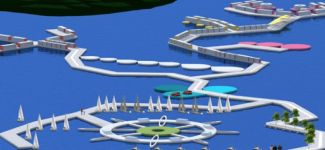 Urla deniz üzerinde yeniden inşa edildi