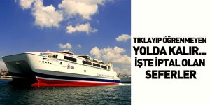 İDO İptal Edilen Seferleri Açıkladı