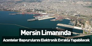 Mersin Limanında Acenteler Başvurularını Elektronik Evrakla Yapabilecek