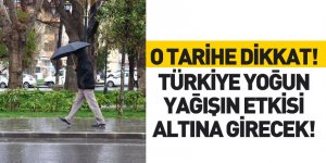 Türkiye Yoğun Yağışın Etkisine Girecek