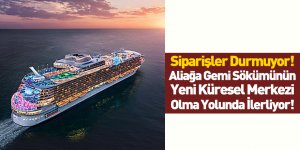 Royal Caribbean Cruises Gemisinin İlki Aliağa'ya İndirildi
