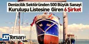 Denizcilik Sektöründen 500 Büyük Sanayi Kuruluşu Listesine Giren 6 Şirket
