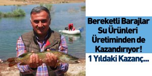 Baraj ve Göletlerdeki Su Ürünleri Üretiminin Geliri Açıklandı