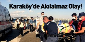 Karaköy'de Vapur Bekleyen Yolcu Denize Düştü