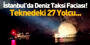 İstanbul Heybeliada'da Deniz Taksi Alabora Oldu