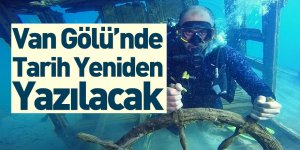 Van Gölü'ndeki Batık Rus Gemisinin İç Kısmı Görüntülendi