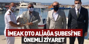 Kıdemli Albay Serkan Tezel  İMEAK DTO Aliağa Şubesi'ni Ziyaret Etti