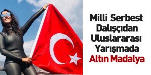 Milli Serbest Dalışçı Fatma Uruk Altın Madalya Kazandı