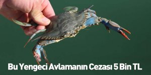 Bu Yengeci Avlamanın Cezası 5 Bin TL