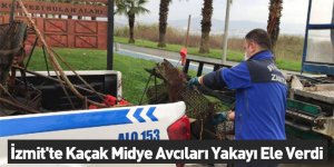 İzmit'te Kaçak Midye Avcıları Yakayı Ele Verdi