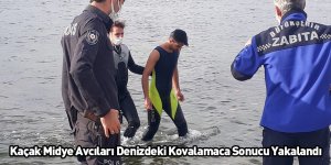 Kaçak Midye Avcıları Denizdeki Kovalamaca Sonucu Yakalandı