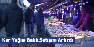 Kar Yağışı Balık Satışını Artırdı