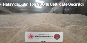 Hatay'da 5 Bin Ton GDO'lu Çeltik Ele Geçirildi