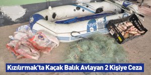 Kızılırmak'ta Kaçak Balık Avlayan 2 Kişiye Ceza