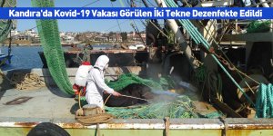 Kandıra'da Kovid-19 Vakası Görülen İki Tekne Dezenfekte Edildi