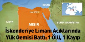 İskenderiye Limanı Açıklarında Yük Gemisi Battı: 1 Ölü, 1 Kayıp