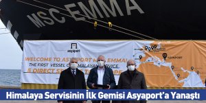 Himalaya Servisinin İlk Gemisi Asyaport’a Yanaştı