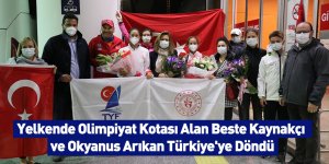 Yelkende Olimpiyat Kotası Alan Beste Kaynakçı ve Okyanus Arıkan Türkiye'ye Döndü