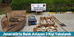 Jeneratörle Balık Avlayan 3 Kişi Yakalandı
