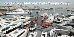 Pendik’te 20 Metrelik Yatta Yangın Paniği