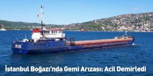 İstanbul Boğazı'nda Gemi Arızası: Acil Demirledi