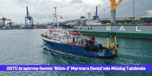 ODTÜ Araştırma Gemisi 'Bilim-2' Marmara Denizi'nde Müsilaj Takibinde