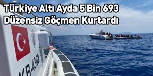 Türkiye Altı Ayda 5 Bin 693 Düzensiz Göçmen Kurtardı