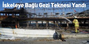 İskeleye Bağlı Gezi Teknesi Yandı