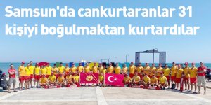 Samsun'da cankurtaranlar 31 kişiyi boğulmaktan kurtardılar