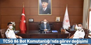 TCSG 86 Bot Komutanlığı'nda görev değişimi