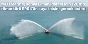 MED Marine, Kenya Liman İdaresi için 120tbp römorkörü ER94’ün suya inişini gerçekleştirdi