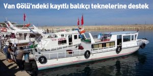Van Gölü'ndeki kayıtlı balıkçı teknelerine destek