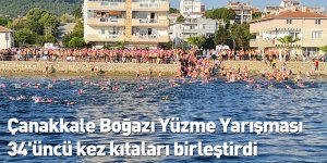 Çanakkale Boğazı Yüzme Yarışması 34'üncü kez kıtaları birleştirdi